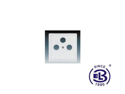 Kryt zásuvky televizní, rozhlasové a satelitní Classic, jasně bílá, 5011C-A201B1 ABB