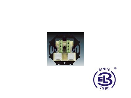 Přístroj zásuvky ISDN průchozí dvojnásobné, ISDN-2p, 5013U-A00152 ABB