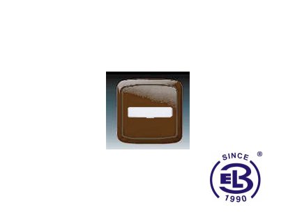 Ovládač zapínací s prosvětleným popisovým oplem Tango, hnědá, řazení 1/0, 10So, 3558A-80920H ABB