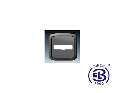 Ovládač zapínací s prosvětleným popisovým oplem Tango, kouřová šedá, řazení 1/0, 10So, 3558A-80920S2 ABB