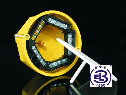 Krabice odbočná s víčkem KO 97 V/1 a svorkovnicí SP-96, ø 103x50, KR 97/L KOPOS