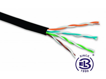 Kabel datový Cat 5E UTP PE venkovní balení 305m SOLARIX