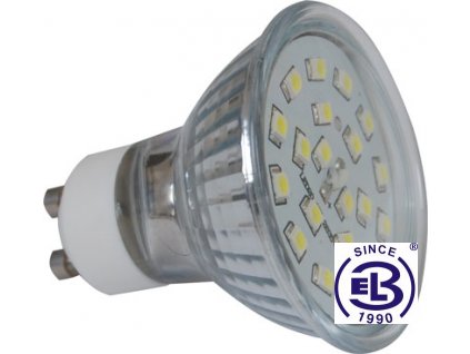 Žárovka LED20 SMD 2835 GU10 2W - CW studená bílá 220lm