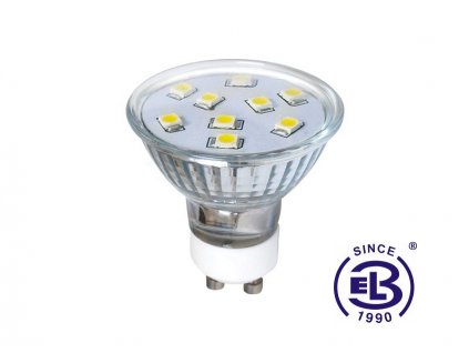 Žárovka LED9 SMD 2835 GU10 2W - CW studená bílá 210lm