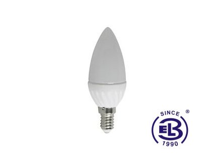 Žárovka LED CANDLE E14 4W - CW studená bílá 420lm