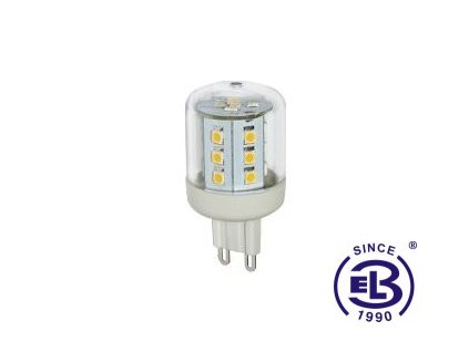 Žárovka LED 23 SMD 2835 G9 2,6W - CW studená bílá 315lm