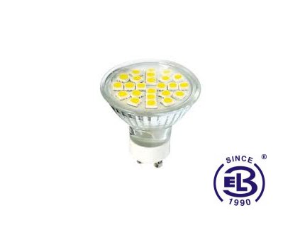 Žárovka LED24 DAISY SMD 5050 GU10 4W - CW studená bílá 270lm