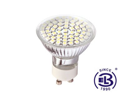 Žárovka LED60 DAISY SMD 3528 GU10 4W - CW studená bílá 220lm