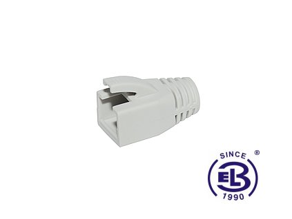 Ochrana RJ45 non-snag-proof pro konektor RJ45 CAT6A STP 8p8c šedá