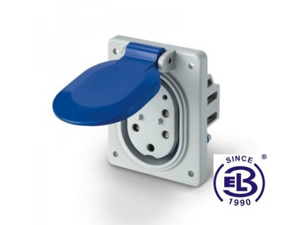 Zásuvka vestavná TYP 3C s víčkem IP44 16A-32A 400V SCAME