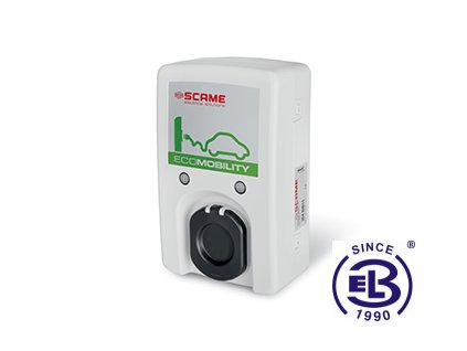 Stanice nabíjecí nástěnná se zásuvkou TYP 3A WALL BOX s měřením a RFID* 3,5kW SCAME