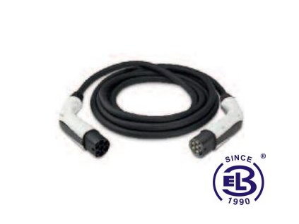 Kabel k nabíjecí stanici TYP2 vidlice a zásuvka 32A 1P 5m SCAME