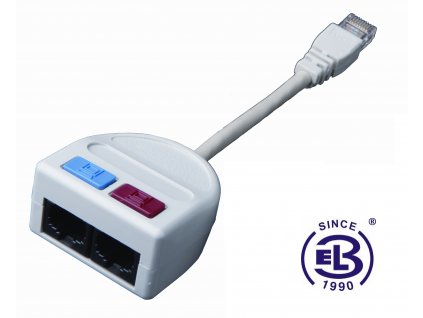 Rozdvojka počítač/počítač 2xRJ45 UTP T-MOD 3-U5