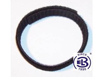 Suchý zip oboustranný, šířka 20mm, černý, balení 25m SOLARIX