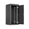 Rozvaděč stojanový SENSA, 42U, 600x600 BK, skleněné dveře