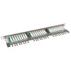 Patch panel Cat 5E STP 24 x RJ45 s vyvazovací lištou černý 0,5U SOLARIX