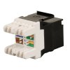 Keystone zařezávací Cat6 UTP RJ45 černý SOLARIX