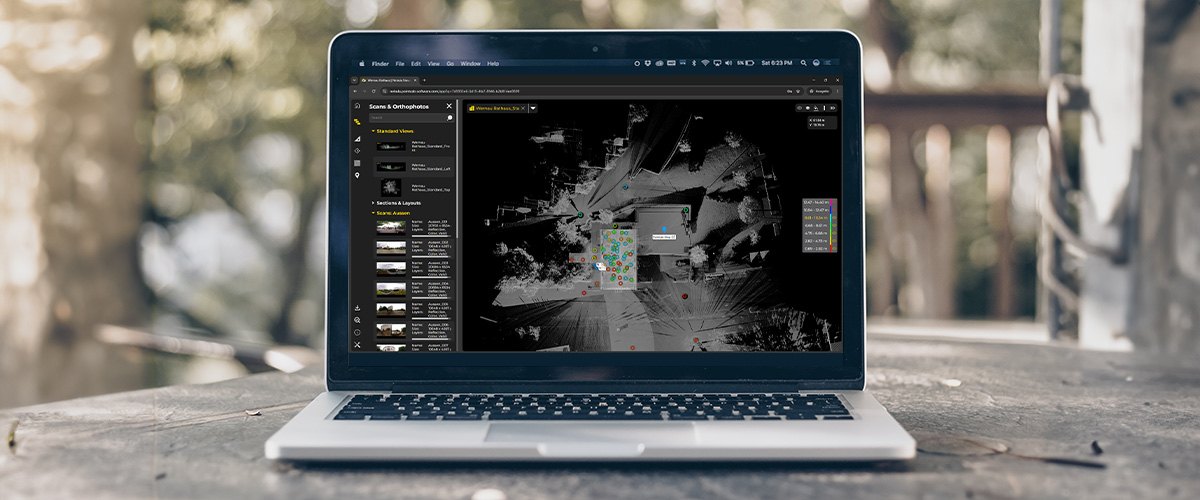 PointCab Origins na notebooku