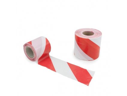 Výstražná páska červená/biela -