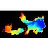 chcnav hq400 echosounder river lake topography