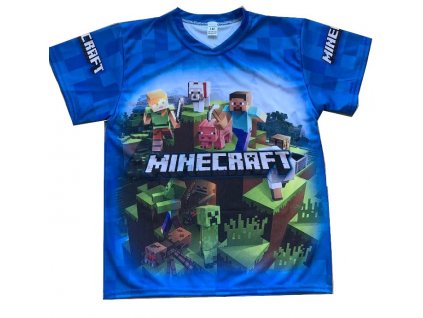 Triko dres Minecraft modré