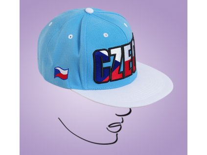 web cap CZ cyan white