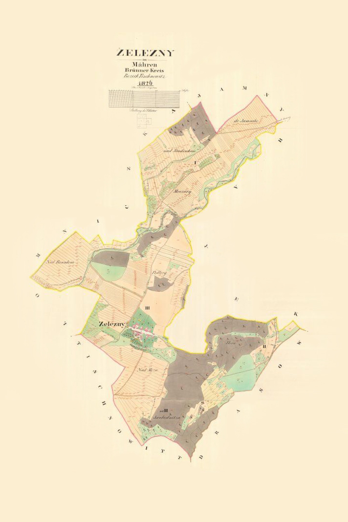 Mapa Železného