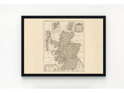 Mapa Skotsko rok 1744