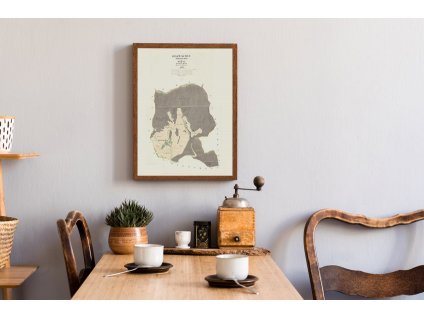 interier 122001139 stara mapa cisarske otisky Brno Ořešín rok 1826