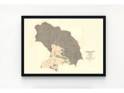 stara mapa cisarske otisky Sobesice rok 1826