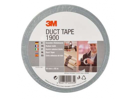 6407 1900 uniwersalna taśma tekstylna 3m duct tape 50mmx50m srebrna