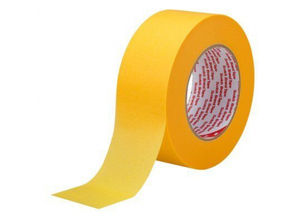 244 Taśma maskująca żółta z japońskiego papieru washi, doskonała trwałość zewnętrzna, rolka 50m (szerokość 48mm)