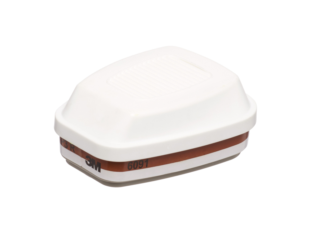 3m gas vapour and particulate filter a1p3 r filter 6091 clop