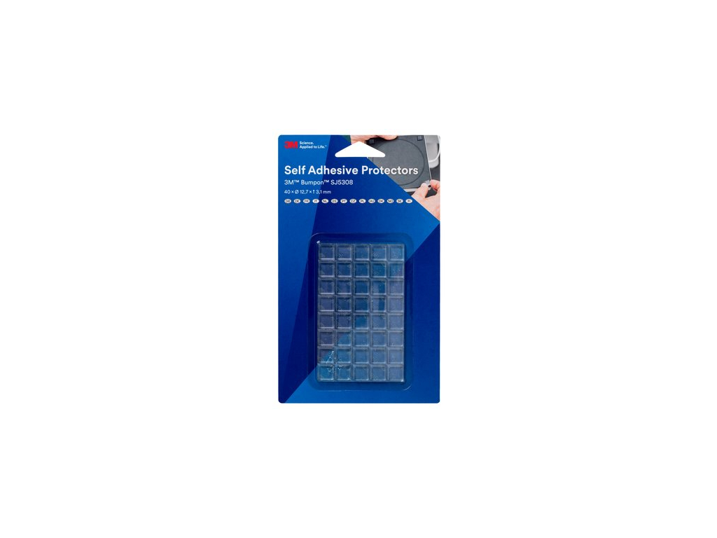 3m bumpon sj 5308 transparent 40 pcs per blister pack