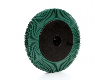 scotch brite radial bristle brush 8inx1inx1 1 4 in 50 w flange