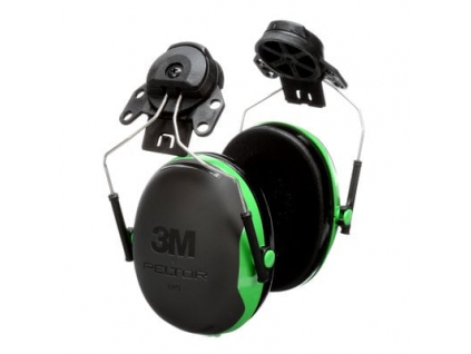 3m peltor cap mount earmuffs x1p3e black green