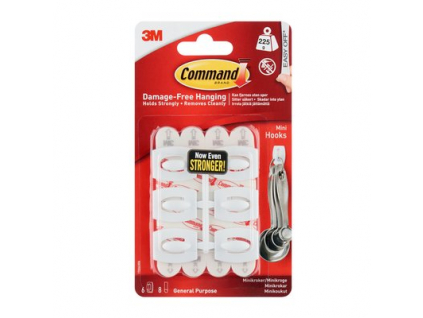 command mini hooks 6 Haken 8 Streifen