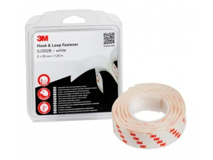 3m haken-schlaufen-verschluss sj352b weiß
