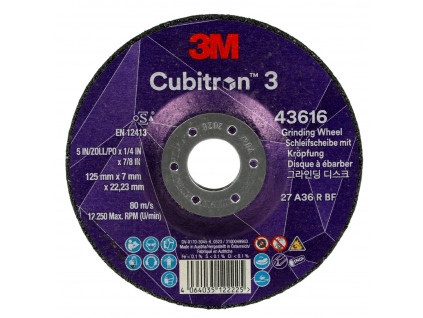 3M™ SPEZIELL ZUM AUSFUGEN Cubitron™ 3 Schruppscheibe, 36+, T27, Dicke 7mm