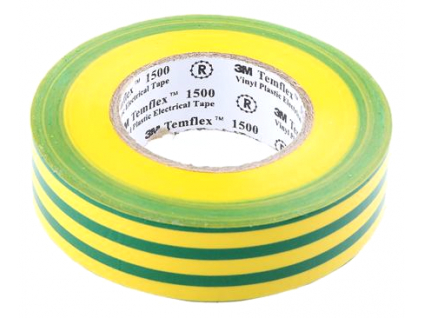 6797 temflex 1500 Isolierband 15mm x 10m goldgrün