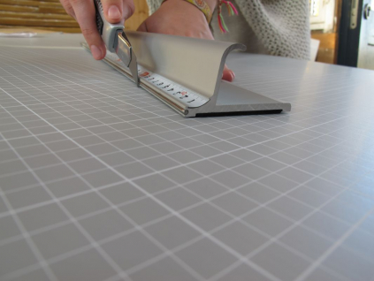 8066 Schneidematte 200x100 cm grau grau einseitig Dicke 3 mm