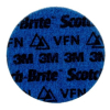 PN DH Scotch Brite Präzisions-Oberflächenbehandlungsscheibe, sehr fein VFN, 125 mm x 22,23 mm, ohne Mittelloch
