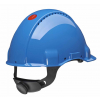 6608 Helm 3m g3000nuv bb blau mit Belüftung Kunststoffschweißband Rad