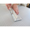 8075 Sicherheitsschneidlineal 205x7cm mit rutschfester Beschichtung und Lehre