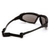 9236 3 highlander esbb5070dt schutzbrille non-fog verspiegelt schwarz rand silber
