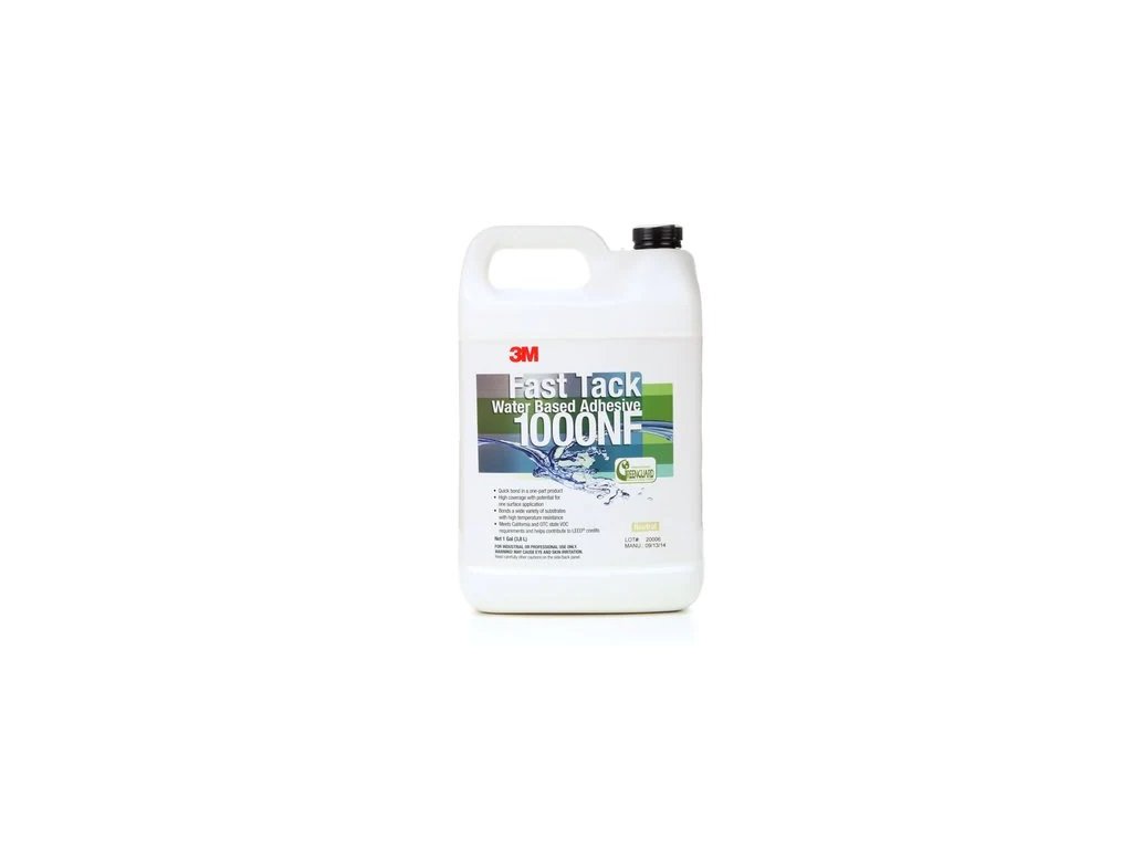 3m fast tack water based adhesive 1000nf neutral 1 gallon can