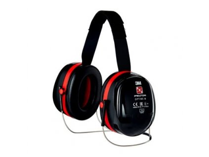 xh001650841 3m peltor optime iii ear muffs 35 db black red neckband h540b 412 sv clop