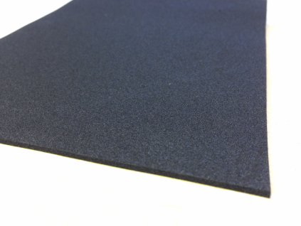 Samolepiaca mikroporézna guma MP0101 čierna s lepidlom 3M 950, hustota 100 kg/m3 (hrúbka 5 mm, šírka 1000x1000 mm)