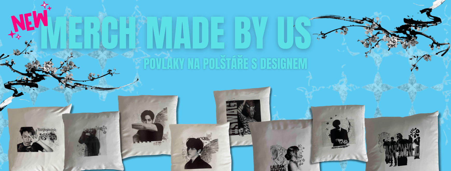 nové povlaky na polštáře