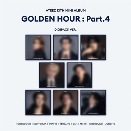 ateez 13th mini album golden hour part 4 digipack ver